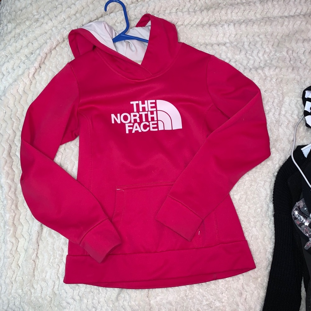 Pink North Face Hoodie